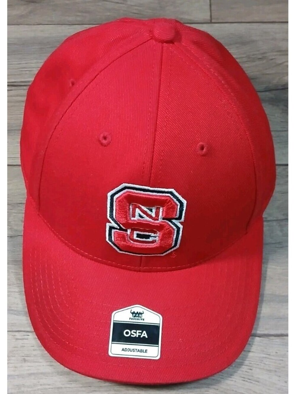 NC State Wolfpack Baseball Cap Red Adjustable Snapback Hat Fan Favorite OSFA